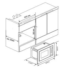 Встраиваемая микроволновая печь Haier HMX-BTG207W — фотография 5