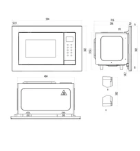 Встраиваемая микроволновая печь Haier HMX-BTG207W — фотография 6