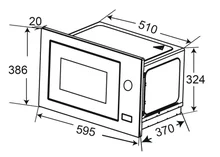 Встраиваемая микроволновая печь Haier HMX-BPG259B — фотография 12