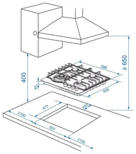 Газовая варочная поверхность Haier HHX-M64ROVX — фотография 6