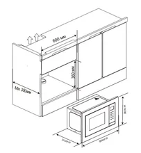 Встраиваемая микроволновая печь Haier HMX-BTG207X — фотография 6