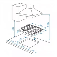 Газовая варочная поверхность Haier HHX-M64RFX — фотография 6