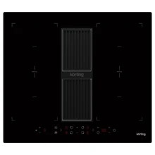 Индукционная варочная панель с интегрированной вытяжкой Korting HIBH 68980 NB — фотография 2