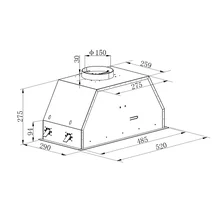 Полновстраиваемая вытяжка KHI 6892 DGN — фотография 7