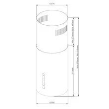 Островная вытяжка Korting KHA 39970 W Cylinder — фотография 6
