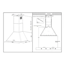 Купольная вытяжка Korting KHC 6648 RB — фотография 4
