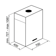 Островная вытяжка Korting KHA 7950 X Cube — фотография 3