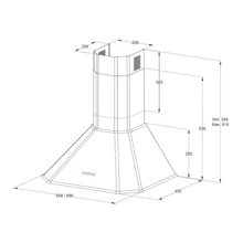 Купольная вытяжка Korting KHC 6839 NX — фотография 3