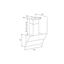 Наклонная вытяжка Korting KHC 65070 GN — фотография 5