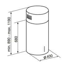 Островная вытяжка Korting KHA 4970 X Cylinder — фотография 7