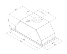 Полновстраиваемая вытяжка KHI 6788 GN — фотография 3