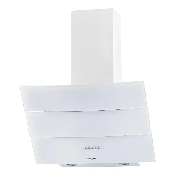 Наклонная вытяжка KRONA INGA 600 white push button — фотография 1
