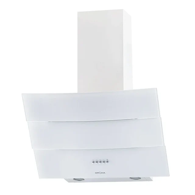 Наклонная вытяжка KRONA INGA 600 white push button