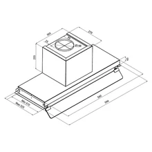 Полновстраиваемая вытяжка KRONA IDA 600 INOX 3P — фотография 14