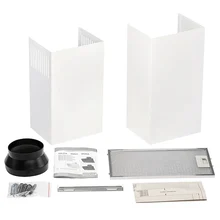 Наклонная вытяжка KRONA IRIDA 600 white push button — фотография 7