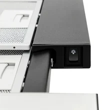 Телескопическая вытяжка KRONA Kamilla slim 600 black/inox (1 мотор) — фотография 11