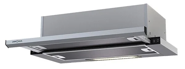 Телескопическая вытяжка KRONA Kamilla slim 600 inox/inox (2 мотора) — фотография 1