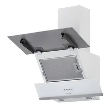 Наклонная вытяжка KRONA IRIDA 600 white push button — фотография 4