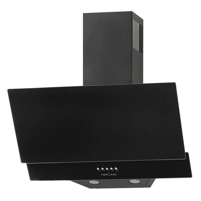 Наклонная вытяжка KRONA ERICA 600 black PB