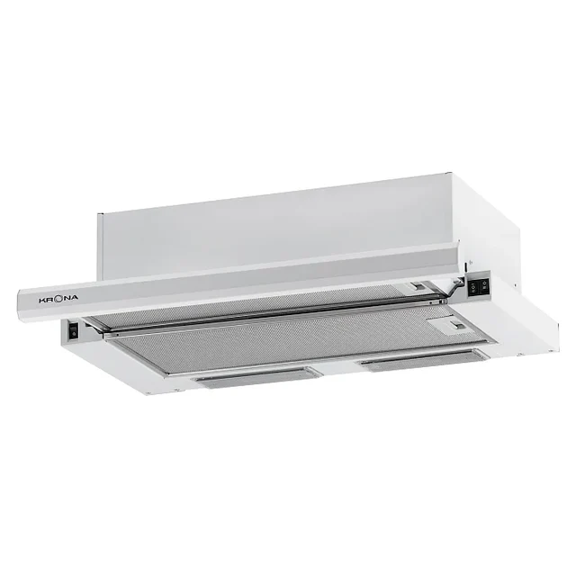 Телескопическая вытяжка KRONA KAMILLA 600 E1M white