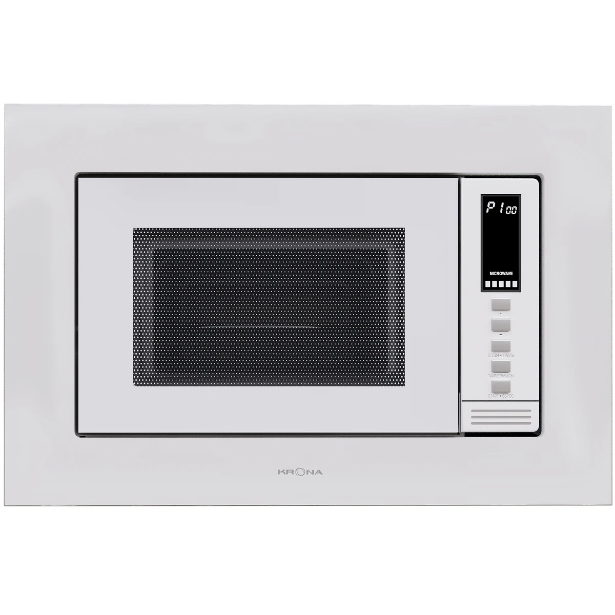Встраиваемая микроволновая печь KRONA LAUNE 60 WH DOTS K — фотография 1