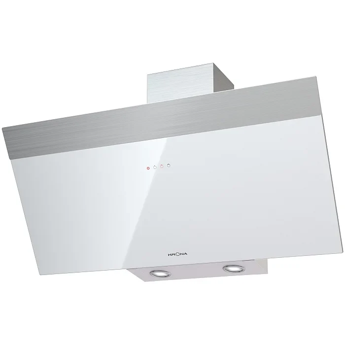 Наклонная вытяжка KRONA Kristen 900 white/inox S — фотография 1