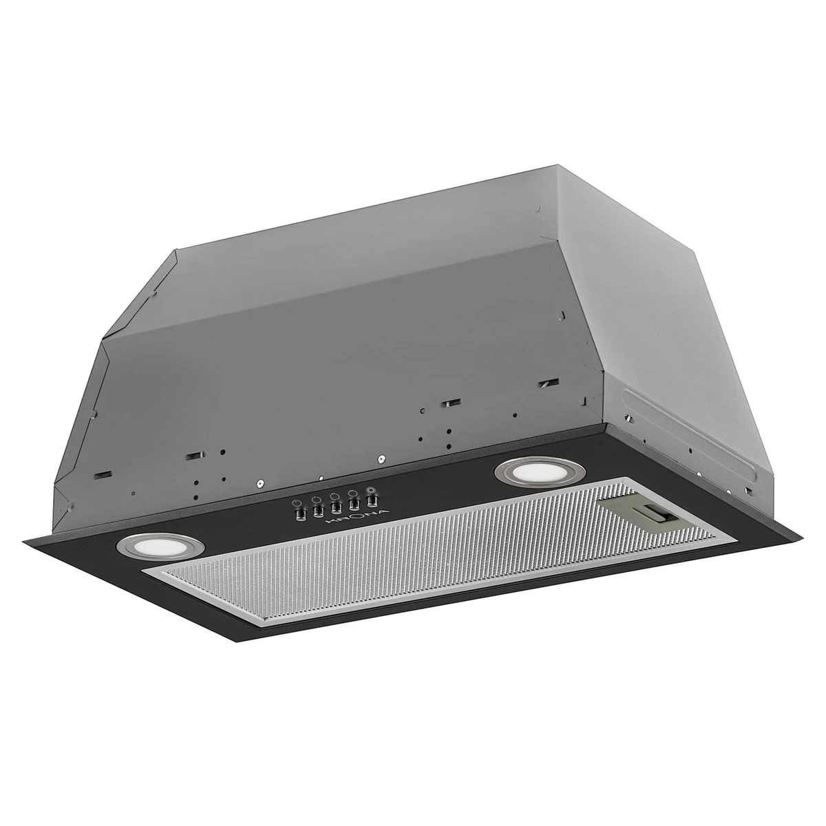 Полновстраиваемая вытяжка KRONA AMELI 600 BLACK PB — фотография 1