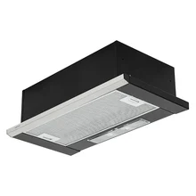 Телескопическая вытяжка KRONA Kamilla slim 600 black/inox (1 мотор) — фотография 4