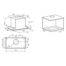 Полновстраиваемая вытяжка KRONA SELINA 900 PRM INOX 3P — фотография 15