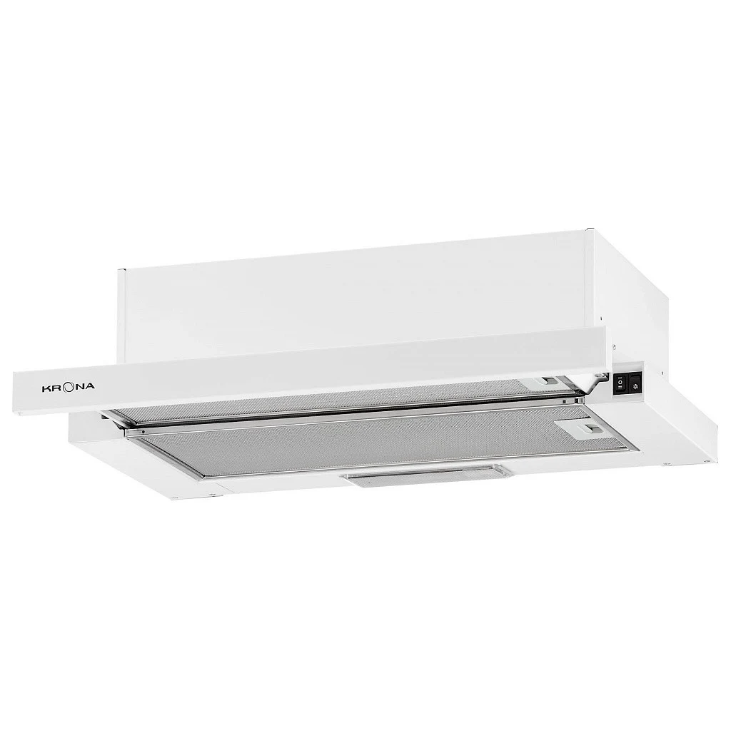 Телескопическая вытяжка KRONA KERRY 600 WHITE PB — фотография 1