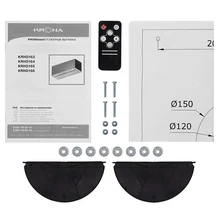 Полновстраиваемая вытяжка KRONA ARVEN 600 BLACK S — фотография 12