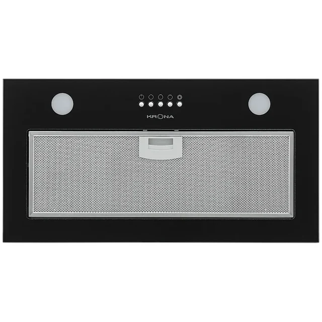Полновстраиваемая вытяжка KRONA LUISA 600 GLASS BLACK PB