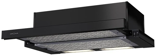 Телескопическая вытяжка KRONA KAMILLA 600 2DN BLACK