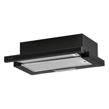 Телескопическая вытяжка KRONA KAMILLA 600 GLASS BLACK — фотография 1