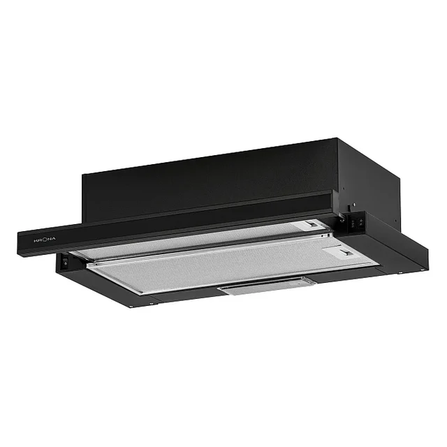 Телескопическая вытяжка KRONA KAMILLA 600 GLASS BLACK