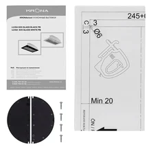 Полновстраиваемая вытяжка KRONA LUISA 600 GLASS WHITE PB — фотография 9