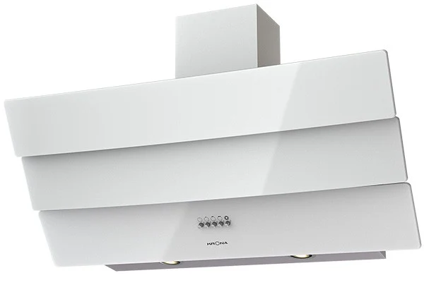 Наклонная вытяжка KRONA INGA 900 white push button