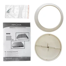 Полновстраиваемая вытяжка KRONA MINI 600 WHITE slider — фотография 8