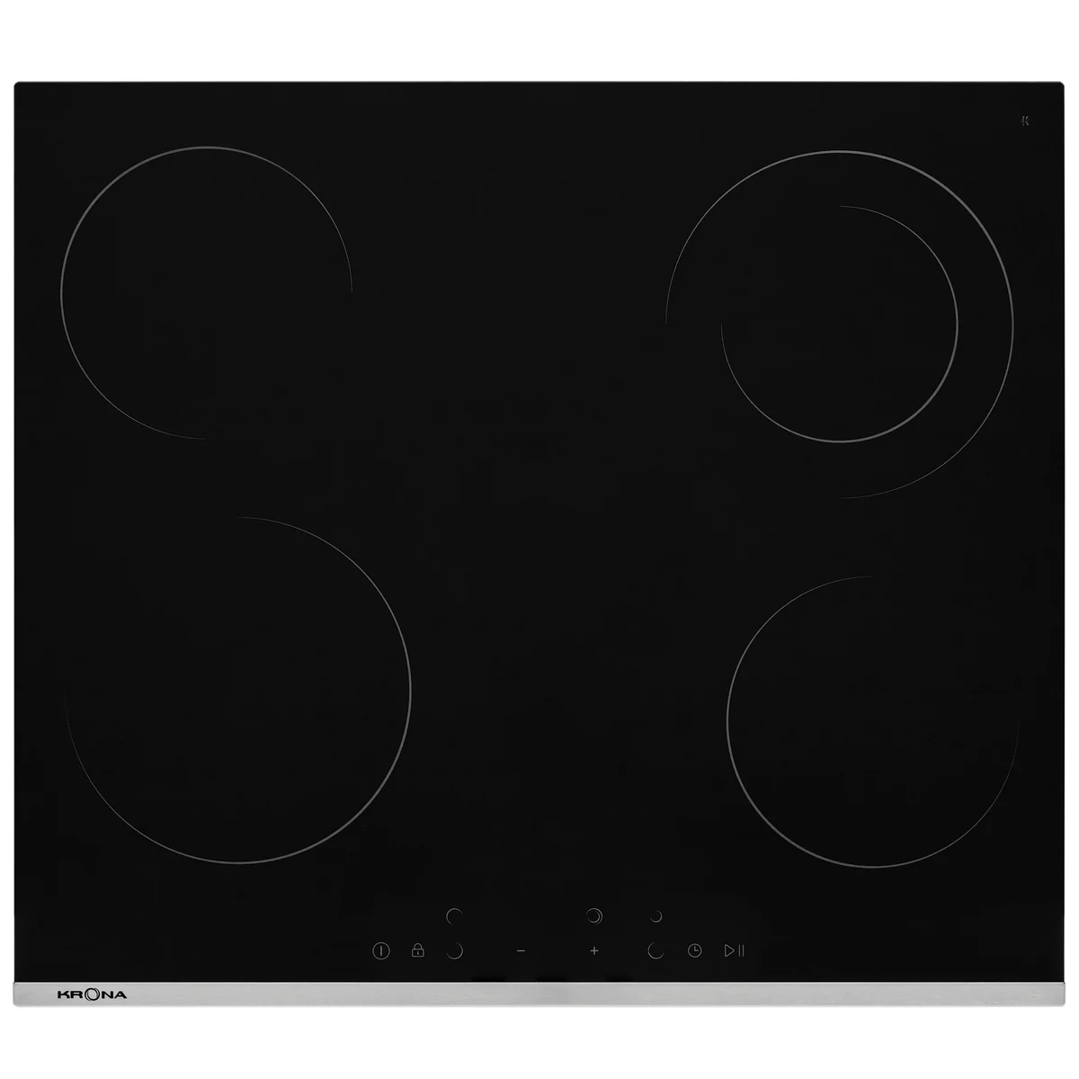 Электрическая варочная панель KRONA CELLO 60 BL/S — фотография 1