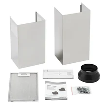 Наклонная вытяжка KRONA INGA 600 inox/black push button — фотография 7