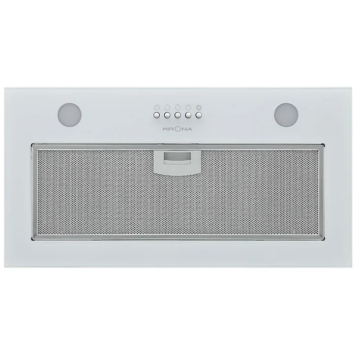 Полновстраиваемая вытяжка KRONA LUISA 600 GLASS WHITE PB — фотография 1