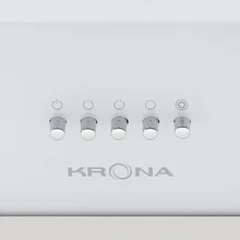 Наклонная вытяжка KRONA IRIDA 900 white push button — фотография 7