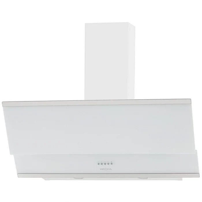 Наклонная вытяжка KRONA IRIDA 900 white push button — фотография 1
