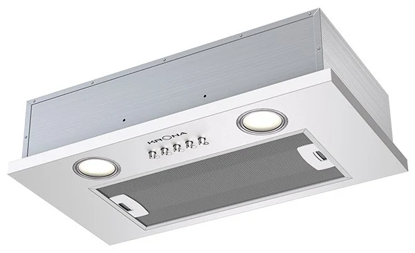 Полновстраиваемая вытяжка KRONA SELINA 600 white PB — фотография 1