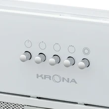 Полновстраиваемая вытяжка KRONA KATE 600 GLASS WHITE PB K — фотография 4