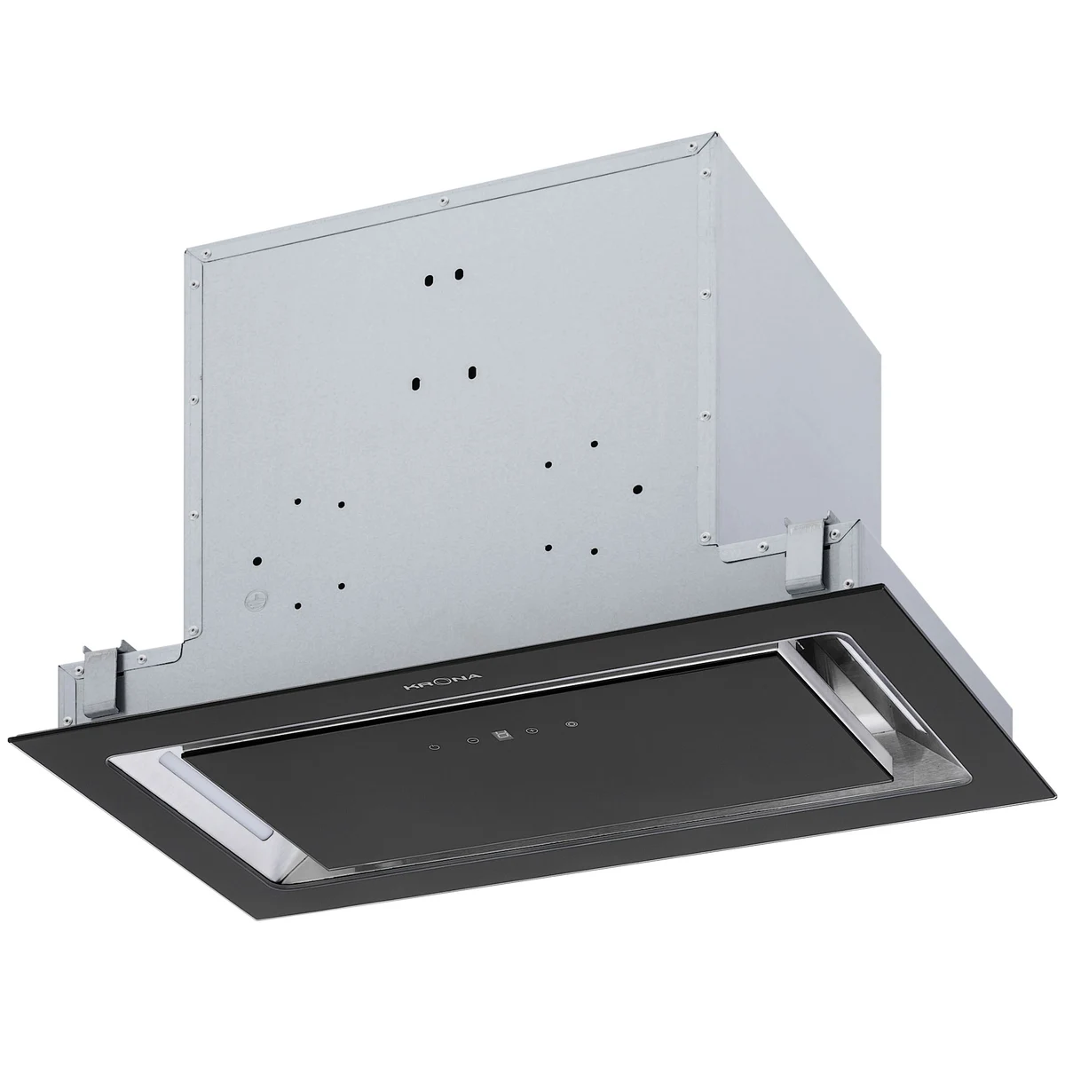 Полновстраиваемая вытяжка KRONA SELINA 600 GLASS BLACK S — фотография 1