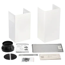 Наклонная вытяжка KRONA INGA 600 white push button — фотография 6