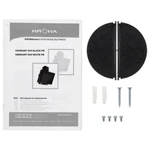 Наклонная вытяжка KRONA VIERKANT 600 Black PB — фотография 14