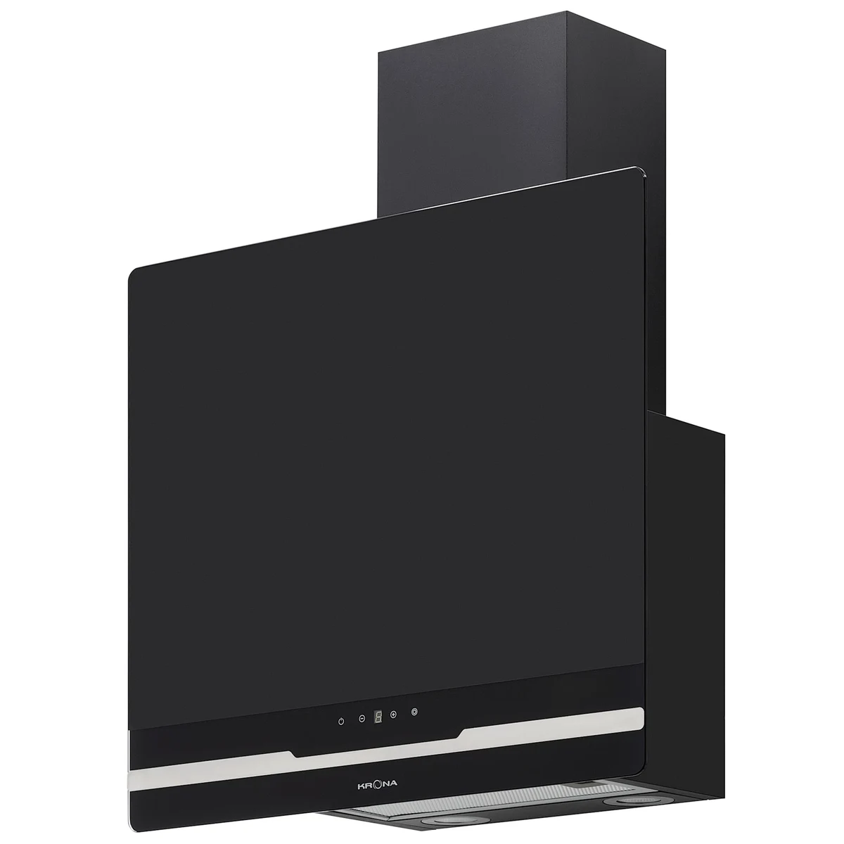Вертикальная вытяжка KRONA DOMENIKA 600 BLACK/INOX S — фотография 1