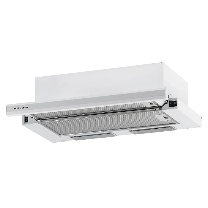 Телескопическая вытяжка KRONA KAMILLA 600 E2M white — фотография 1